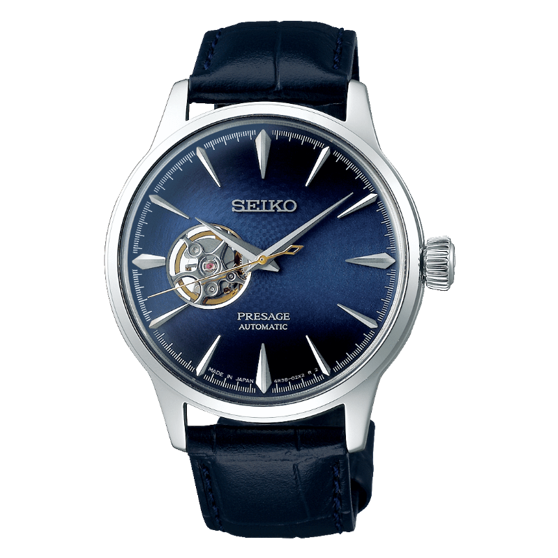 SEIKO Men's Presage Cocktail Automatic Open Heart Watch SSA405J1
