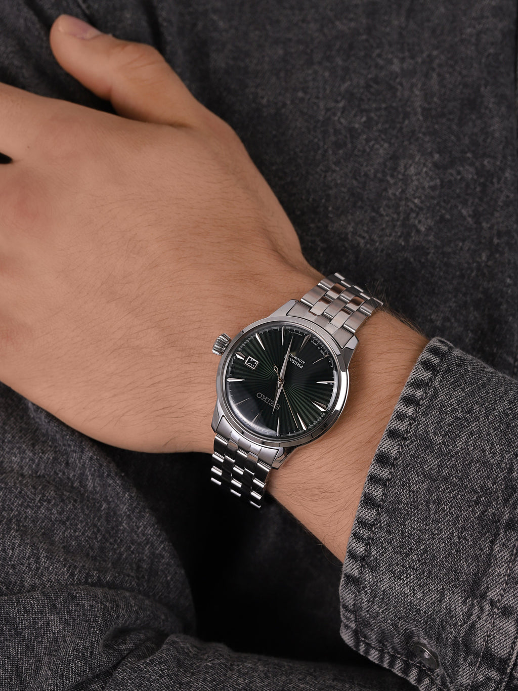SEIKO Men's Presage Cocktail Automatic Steel Watch SRPE15J1