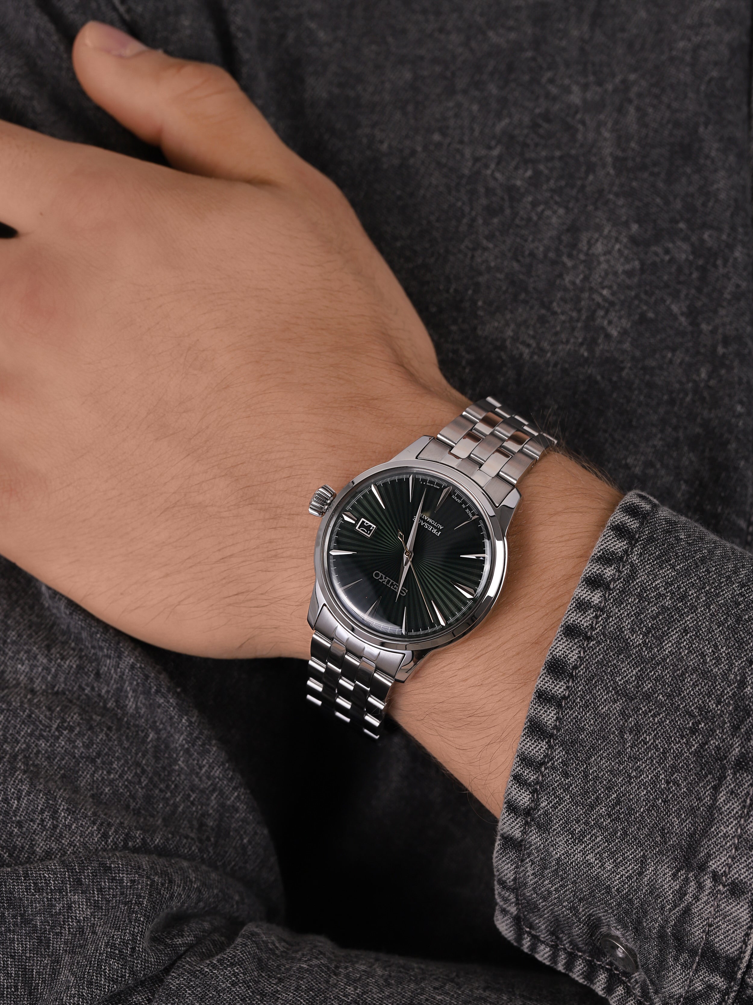 SEIKO Men's Presage Cocktail Automatic Steel Watch SRPE15J1