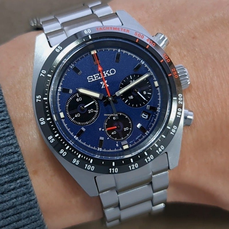 SEIKO Men's Prospex Speedtimer Chronograph Steel Watch SSC815P1