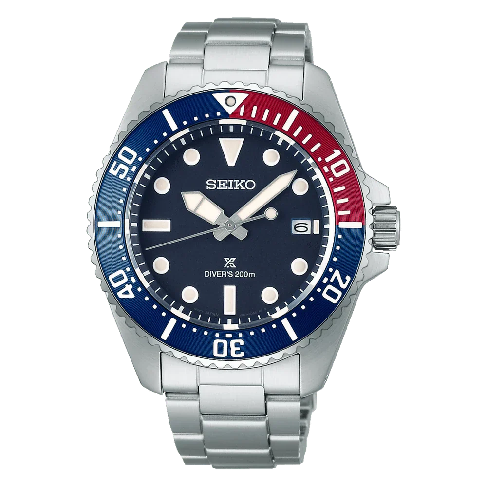 SEIKO Men's Prospex Solar Steel Watch SNE595P1