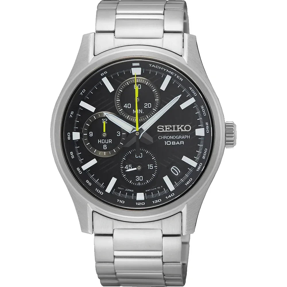 SEIKO Men's Sport Chronograph Steel Watch SSB419P1