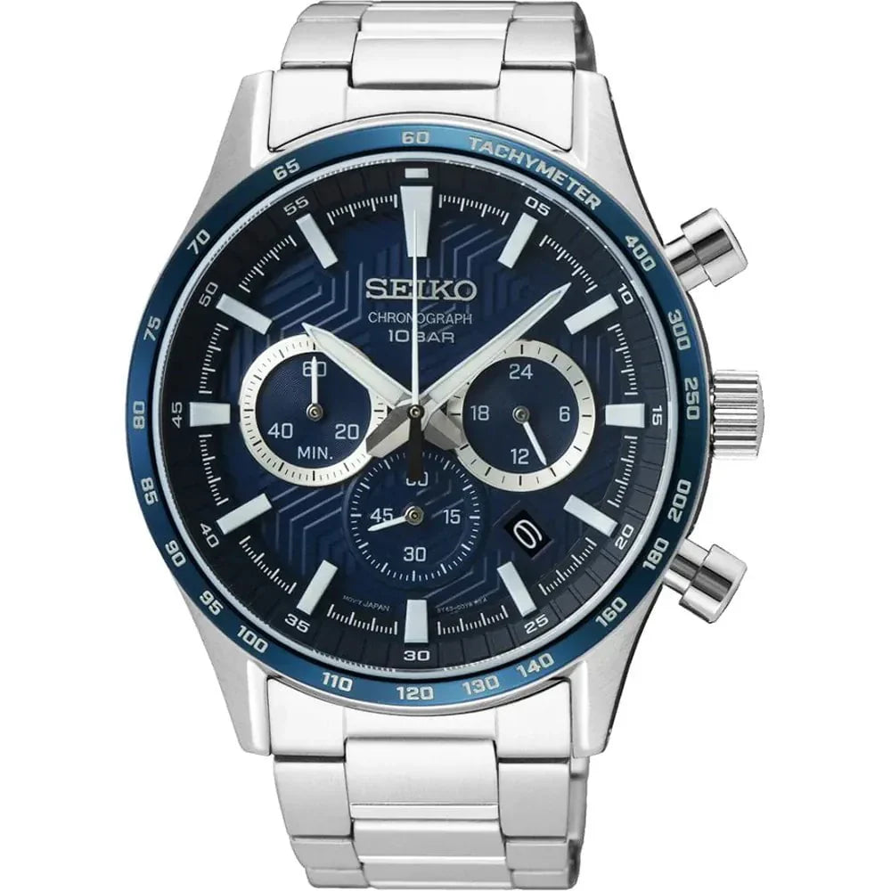 SEIKO Men's Sport Chronograph Steel Watch SSB445P1