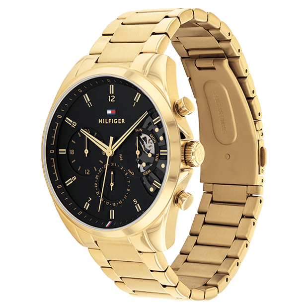 TOMMY HILFIGER Men's Baker Gold Steel Watch 1710447