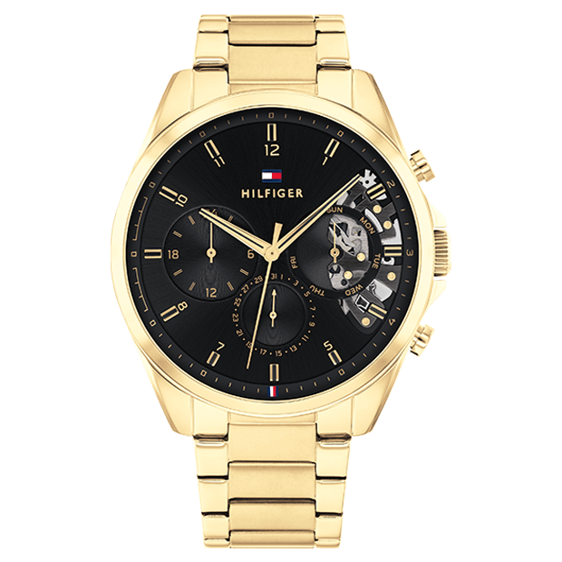 TOMMY HILFIGER Men's Baker Gold Steel Watch 1710447