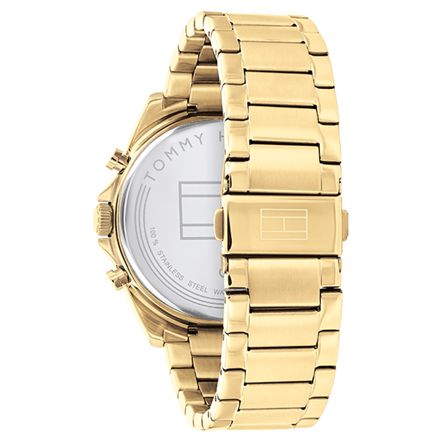 TOMMY HILFIGER Men's Baker Gold Steel Watch 1710447