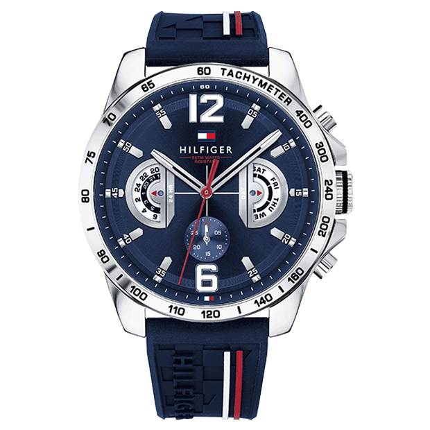 TOMMY HILFIGER Men's Decker Silicone Watch 1791476