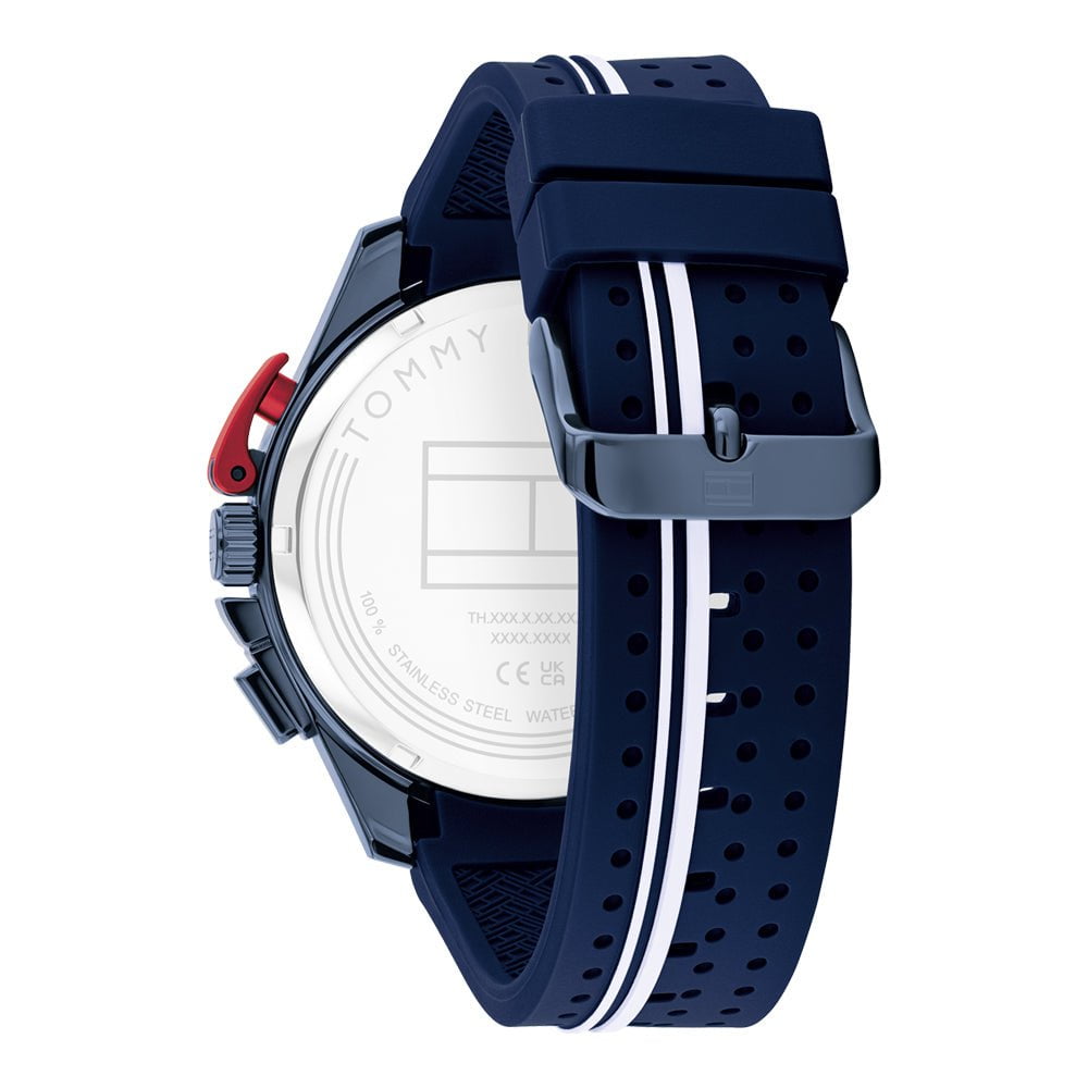 TOMMY HILFIGER Men's Bank Chronograph Silicone Watch 1792169