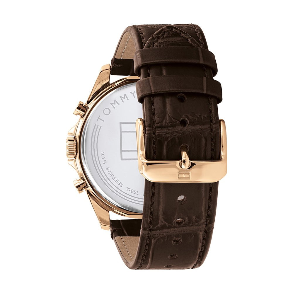 TOMMY HILFIGER Men's Baker Leather Watch 1710453