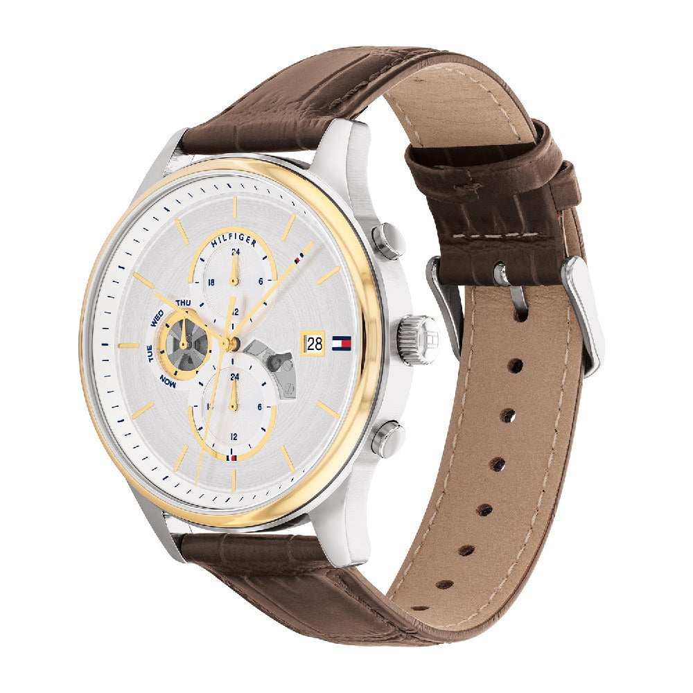 TOMMY HILFIGER Men's Weston Brown Leather Watch 1710501