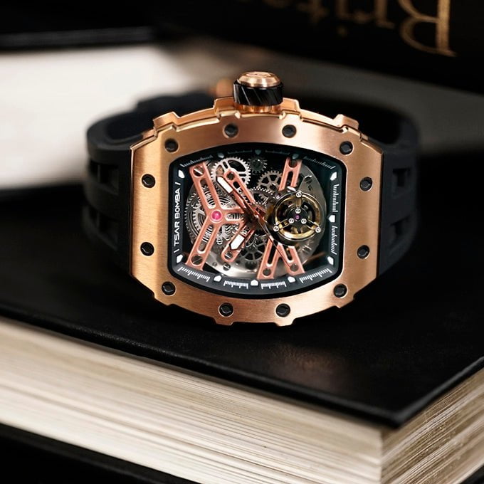 TSAR BOMBA Men's Elemental Automatic Watch TB8208A16