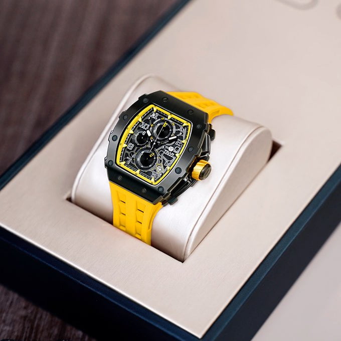 TSAR BOMBA Men's Elemental Chronograph Watch TB8204Q07