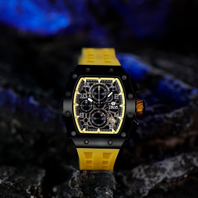 TSAR BOMBA Men's Elemental Chronograph Watch TB8204Q07