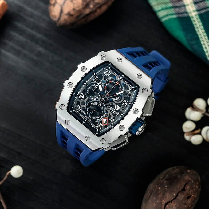 TSAR BOMBA Men's Elemental Chronograph Watch TB8204Q34