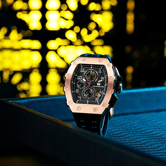 TSAR BOMBA Men's Elemental Chronograph Watch TB8204Q35