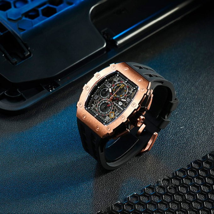 TSAR BOMBA Men's Elemental Chronograph Watch TB8204Q35