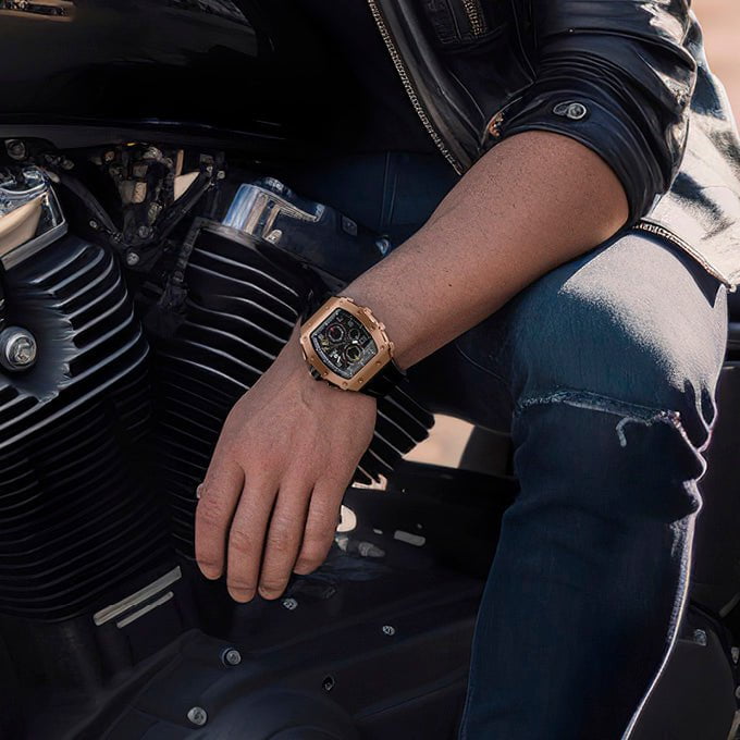 TSAR BOMBA Men's Elemental Chronograph Watch TB8204Q35