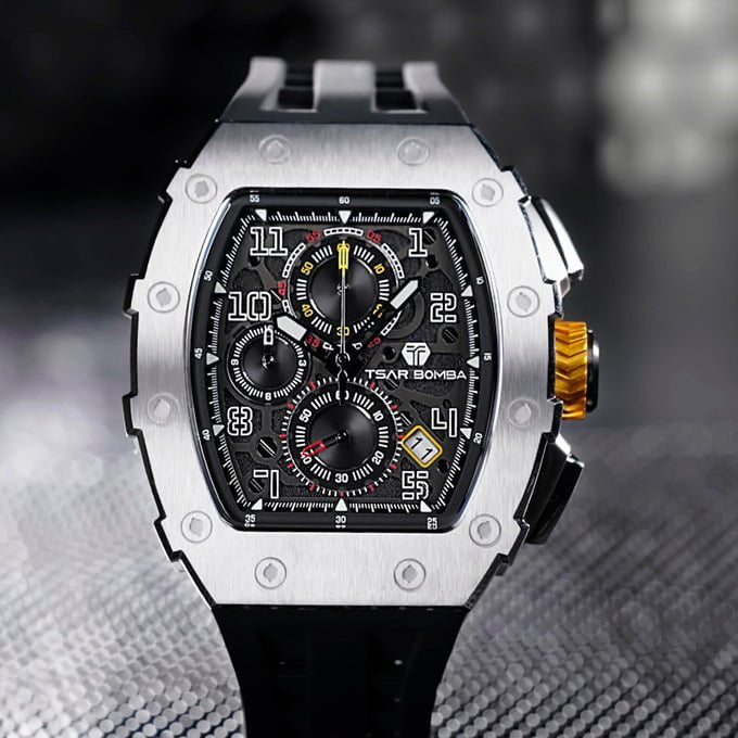 TSAR BOMBA Men's Elemental Chronograph Watch TB8204Q31