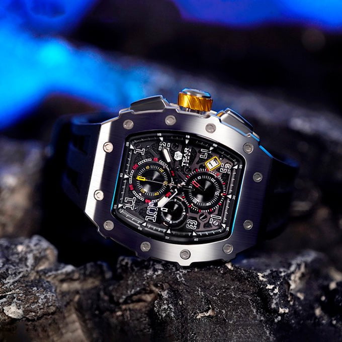 TSAR BOMBA Men's Elemental Chronograph Watch TB8204Q31