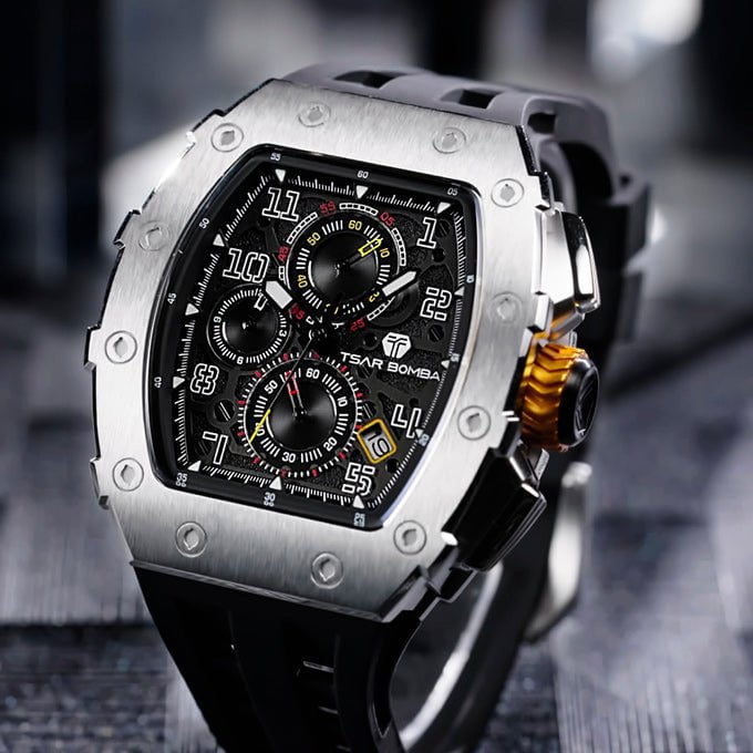 TSAR BOMBA Men's Elemental Chronograph Watch TB8204Q31