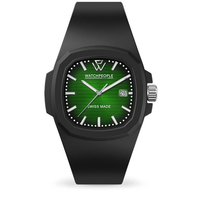 WATCH PEOPLE Men's WP4 Black Silicone Watch 700336