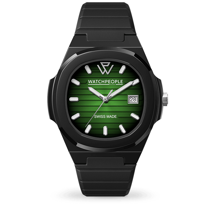 WATCH PEOPLE Men's WP7 Black Silicone Watch 700934