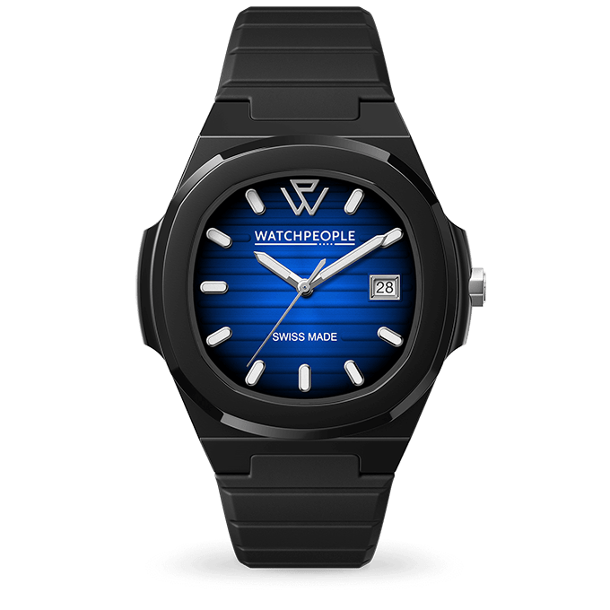 WATCH PEOPLE Men's WP7 Black Silicone Watch 700935