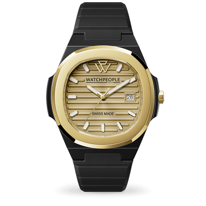 WATCH PEOPLE Men's WP7 Black Silicone Watch 700937