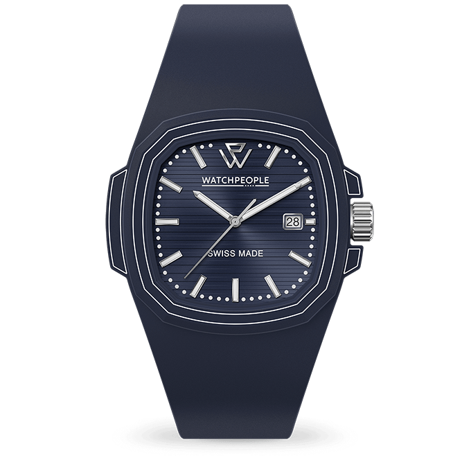 WATCH PEOPLE Men's WP4 Dark Blue Silicone Watch 700348