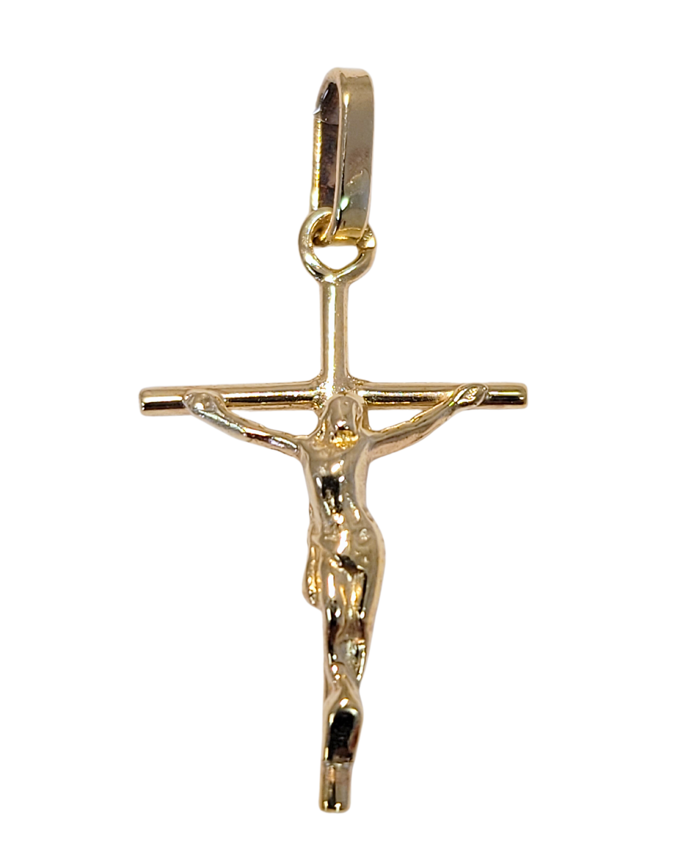 Pendentif Croix en or jaune avec Christ 9ct 465-11